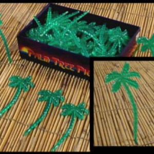 Luau Plastic Palm Tree Picks (72 Pack)