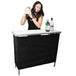 GoPong Portable High Top Party Bar,  Includes 3 Front Skirts and Carrying Case