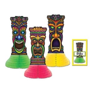 Tiki Playmates (3 place cards included) Party Accessory  (1 count) (3/Pkg)