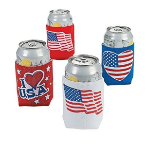 Patriotic Can Covers - Tableware & Soda Can Covers