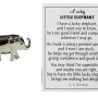 Lucky Little Elephant Charm with Story Card!