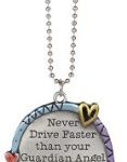 Ganz Color Art Car Charms Never Drive Faster Than Your Guardian Angel Can Fly