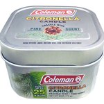 Coleman #7714 Pine Scented Citronella Candle, Crackle Wick