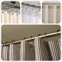 Uigos Shower Curtain Hooks for Bathroom - Stainless Steel, Set of 12, Chrome