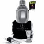 Cocktail Shaker Set - Professional Bartender Kit in a Luxury Bag : Martini Bar Mixer Jigger 2 Liquor Pourers and ebook : 100 Cocktail Drinks Recipes - Barware Tools Supplies by SHIKSHOOK