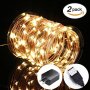 Innotree 2 Pack USB LED Fairy Starry String Lights Warm White, Waterproof Decorative Rope Lights for Indoor Bedroom Party Wedding Commercial Lighting [33Ft Copper Wire, 100 LED Bulbs]