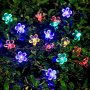 Innoo Tech Solar String Lights Outdoor Flower Garden Light 21ft 50 LED Multi Color Blossom Lighting for Christmas, Garden Indoor Wedding Party Decoration Patio Light RBG Fairy