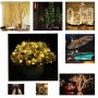 Battery Operated Micro Starry Fairy String Lights Waterproof Copper Wire Rope for Christmas Party Patio Outdoor Decor Indoor Bedroom 6.6Ft 20LEDS, Pack of 5