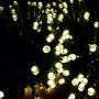 Outdoor Solar String Lights by FirstLights - Christmas Patio Waterproof Lights - 39 feet - 100 LED Powered Fairy Lights - Warm White
