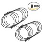 LKXC Wire Handles for Mason, Ball, Canning Jars (8 PCS, Regular Mouth)