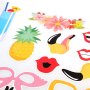 Tinksky Hawaii Themed Summer Party Photo Booth Props Kit DIY Luau Party Supplies for Holiday Wedding Beach Party, pack of 21