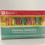 KingSeal 4 Inch Assorted Color Parasol Cocktail Picks - 144 Count