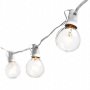 Deneve Globe String Lights with G40 Bulbs (25ft.) Connectable Outdoor Garden Party Patio Bistro Market Cafe Hanging Umbrella Lamp Backyard Lights 100% Guarantee on Light String (White)