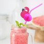 8 Dozen Flamingo Honeycomb Straws - Hawaiian Luau/Birthday/Pool Party Supplies Tropical Drinks Decorations
