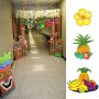 BESTOMZ Hawaiian Decorations Hanging Swirls for Luau Party Favor- 30 Pack
